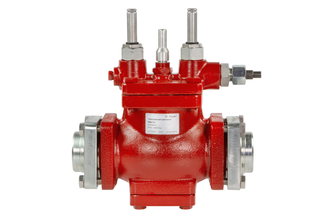 Ридан 027F4040R — Электромагнитный клапан PMLX 40, PN 28/30, в комплекте: катушки, пилоты EVM-NC и ответные фланцы