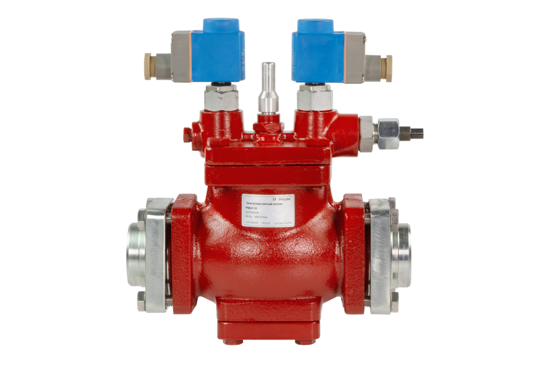 Ридан 027F4065R — Электромагнитный клапан PMLX 65, PN 28/30, в комплекте: катушки, пилоты EVM-NC и ответные фланцы