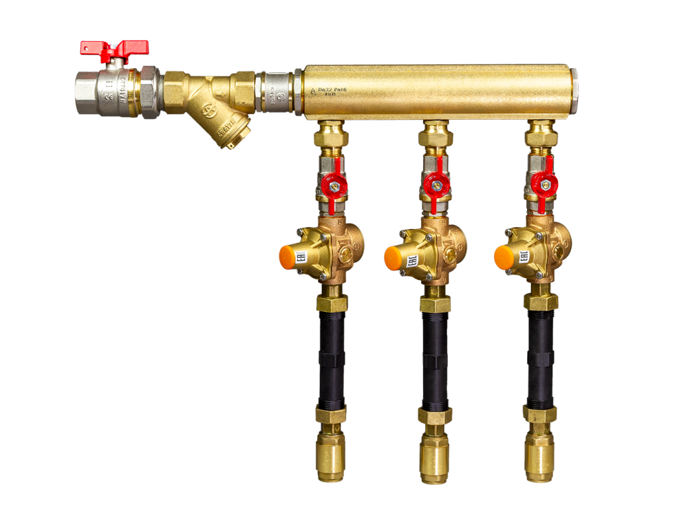 Ридан WDU.3R 160W1033R — Узел распределительный этажный для систем водоснабжения V1 DN32-8R-20-BV15