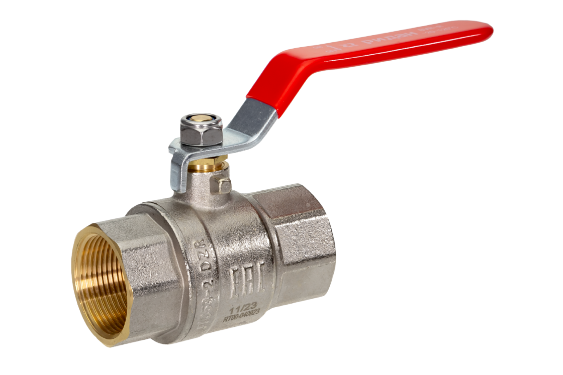 Ридан BVR-R 065B8315RG — Кран шаровой ГОСТ59553-2021 PN25 DN100 с внутренней резьбой; Т -20 °С...+120 °С; материал корпуса латунь