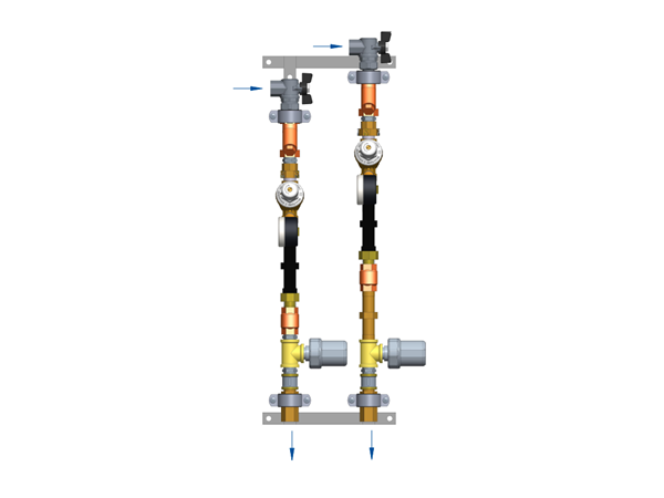 Ридан ШКСВ-1Р 160S0534R — Квартирная станция для систем водоснабжения, В1, с левым подключением, тип 3, СГВ-15ЭВ RS-485