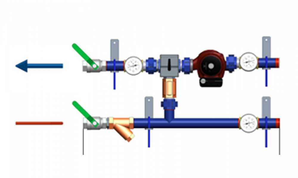 Ридан 150U3634 — Узлы теплоснабжения с термоманометрами АУУ-Т/M-32-4,8-10