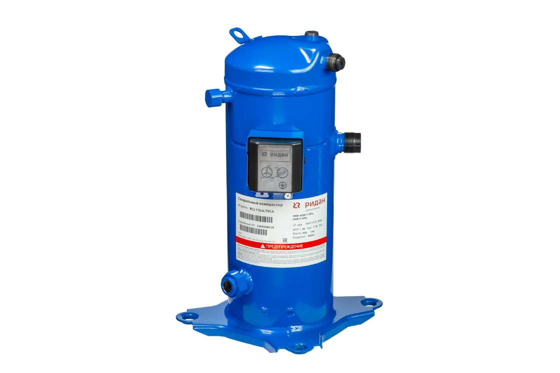Ридан 141R9541 — Компрессор спиральный RCL24E4LT8CA, индивидуальная упаковка, хладагент R404A, номинальное напряжение 380-420 В / 3 фазы / 50 Гц &amp; 460 В /3 фазы / 60 Гц