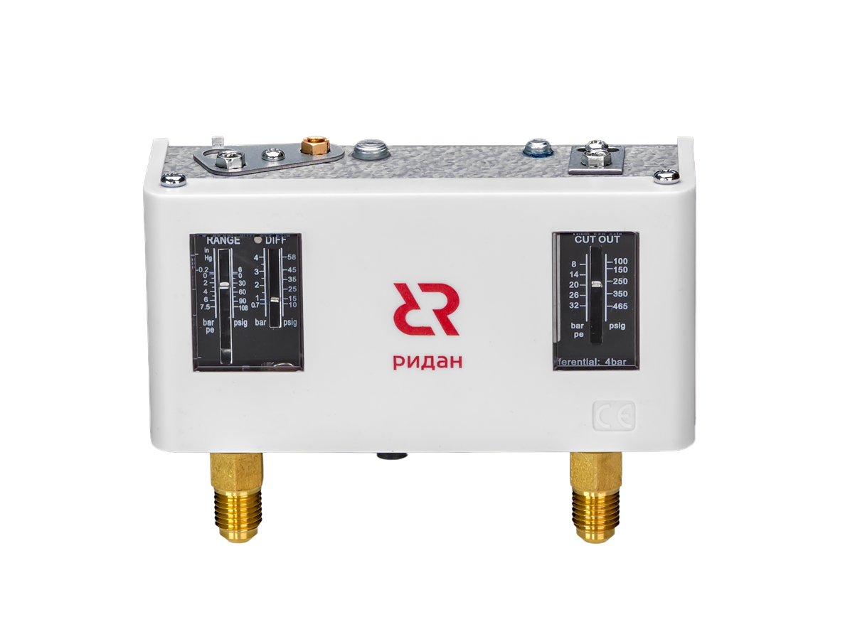 Ридан 070-129966R — Реле давления двухблочные KP15, диапазон регулирования -0,2-7,5 / 8-32 бар