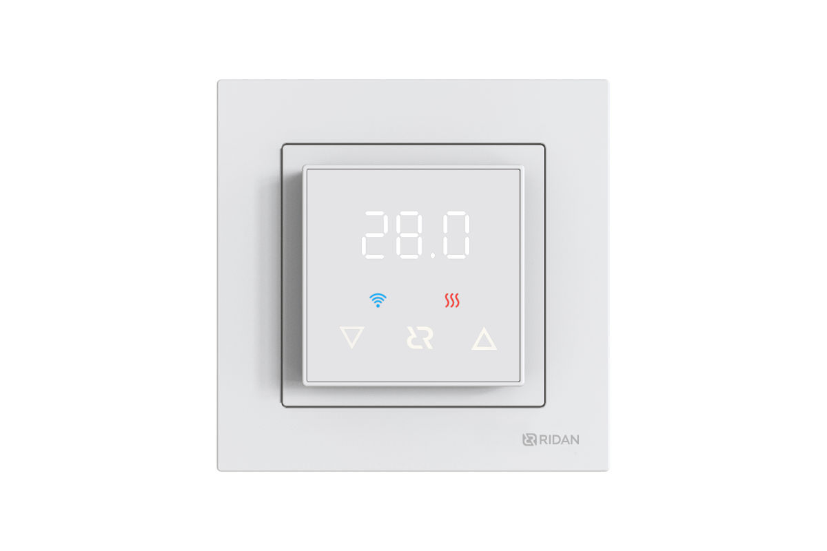 21RT0104R — Ridan Classy терморегулятор с Wi-Fi, белый