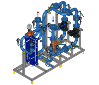 Ридан БТП-HS-ХХХ-YYY-C-R V2 - Стандартный узел управления системами отопления (вентиляции)  